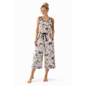 Cuddle Duds XL Animal Safari Print Lounge Lounge Jumpsuit Super Soft Pajamas